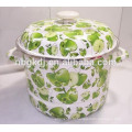 Full decal Enamel steamer pot with enamel lid
Full decal Enamel steamer pot with enamel lid